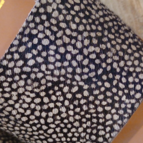 BEACH by Matisse "Cabana" Leather & Real Fur Dyed Cow Fur Slide Sandals - Picture 2 of 11